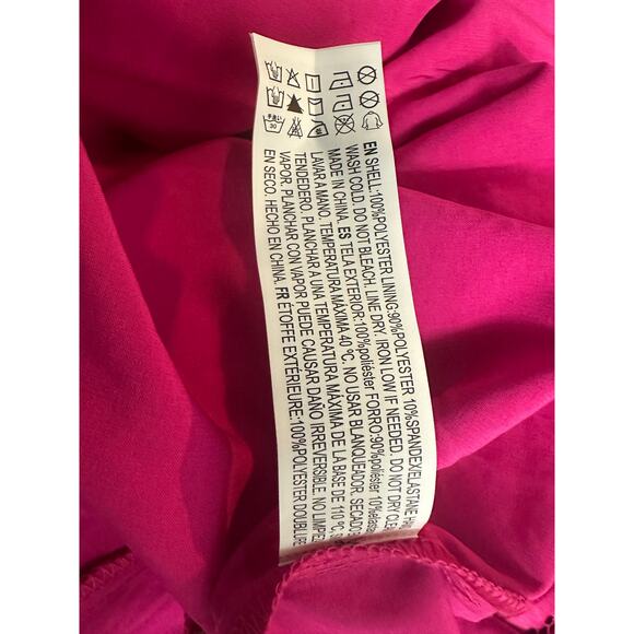 FOREVER 21 Pink Fuchsia Eyelet Pleated Short Y2K Skirt Lined Women Size Large - Picture 5 of 7